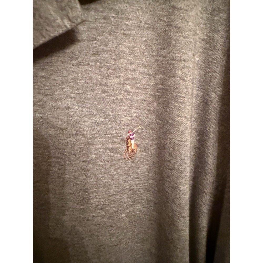 Polo Ralph Lauren Polo Shirt Mens Sz-XXL‎ Pima Soft Touch Heather Gray Golf - Picture 5 of 8